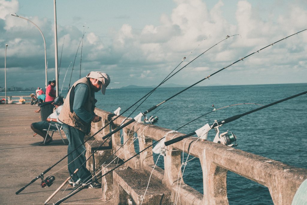 Men at fishing