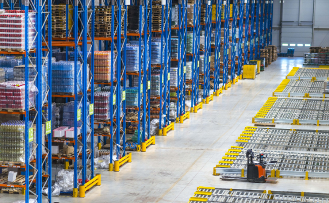 verticle storage facility in a warehouse