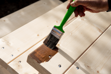 Protecting furniture with varnish