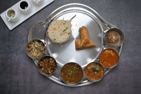 Chinese thali at Plated restaurant